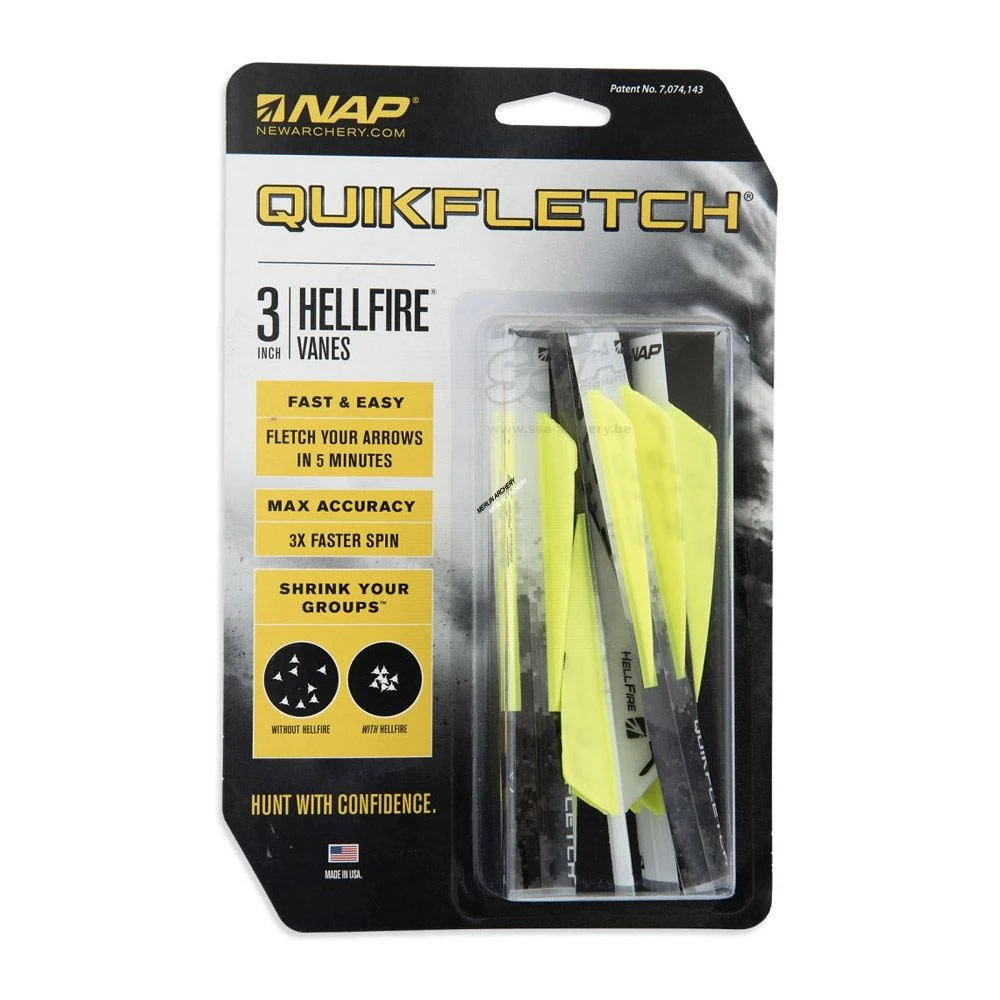 NAP Hellfire 3" Quickfletch 1 NAP Hellfire 3" Quickfletch