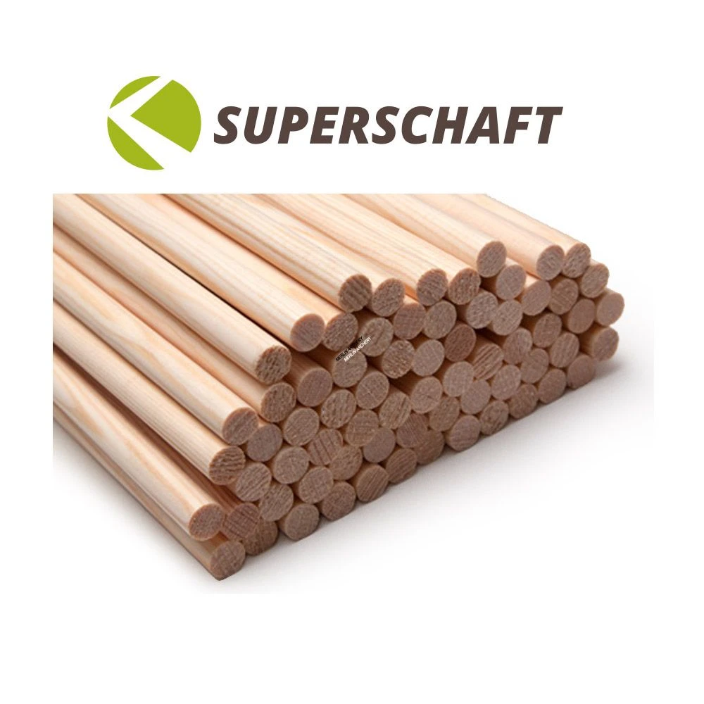 Superschaft Pine Tapered Arrow Shafts - 11/32 To 5/16 - Weight Matched 1 Superschaft Pine Tapered Arrow Shafts - 11/32 To 5/16 - Weight Matched