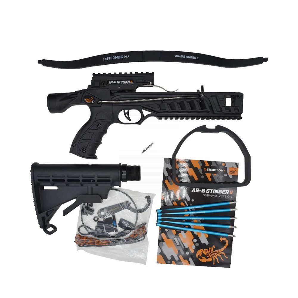Steambow AR-6 Stinger 2 Survival Crossbow - Black 1 Steambow AR-6 Stinger 2 Survival Crossbow - Black